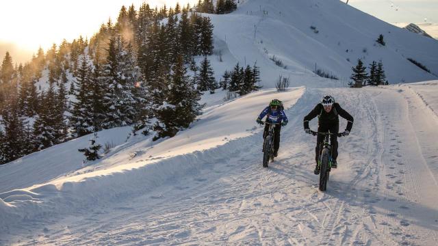 Fat Bike à la Giettaz en Aravis