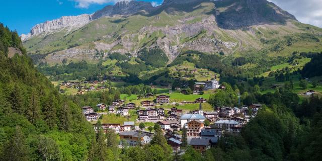 La Giettaz - Vue du village en été