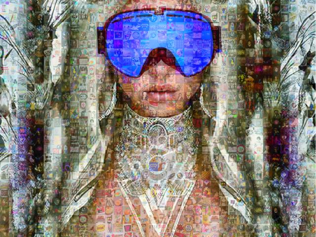 Œuvre de Saro pour le Val d'Arly Street Art Festival