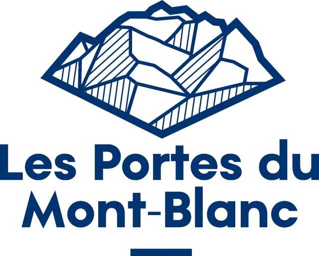 Logo Les Portes Du Mont Blanc Logo Bleu Sans