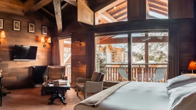 Chambre de l'hôtel le Blizzard