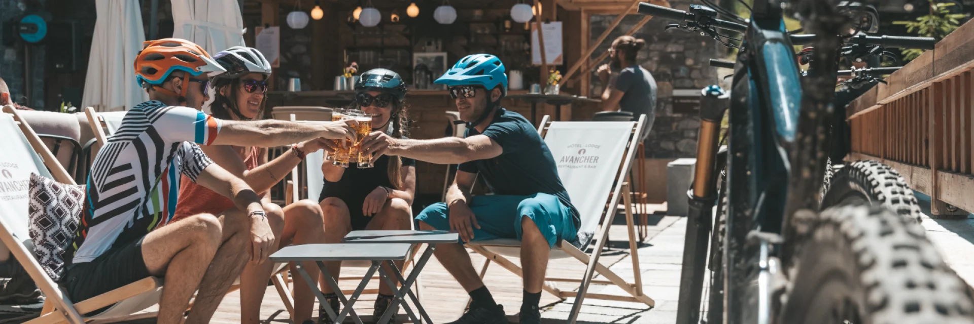 pause vélo; Avancher; bière; apéro; bike park