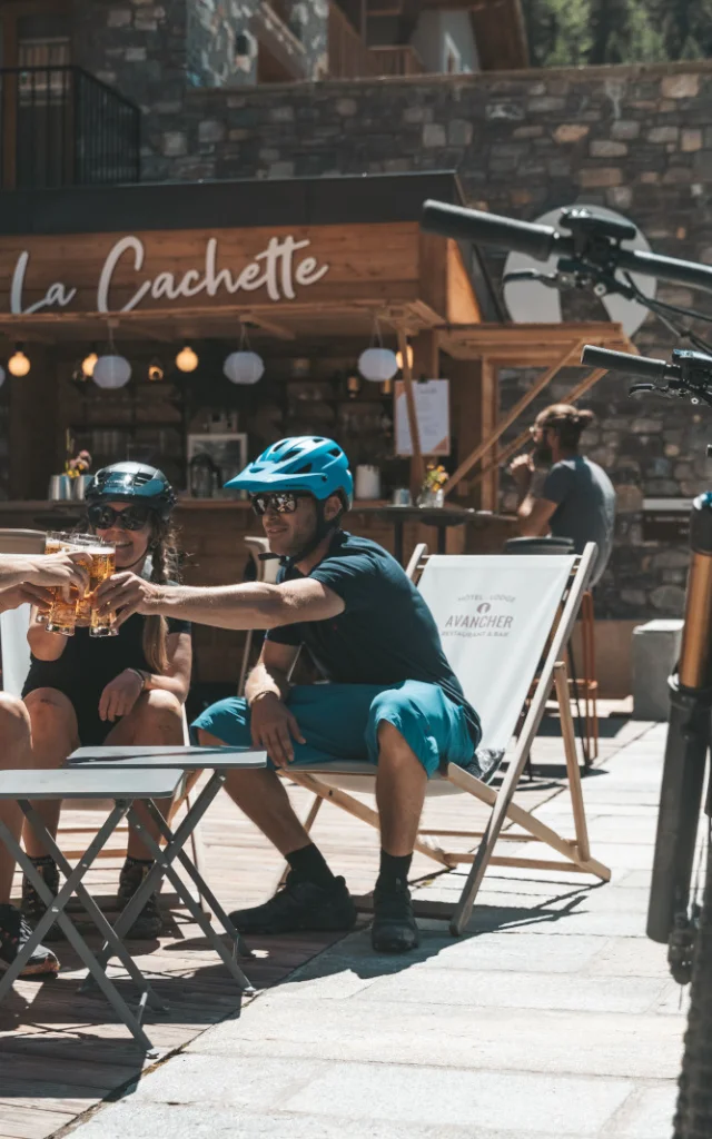 pause vélo; Avancher; bière; apéro; bike park