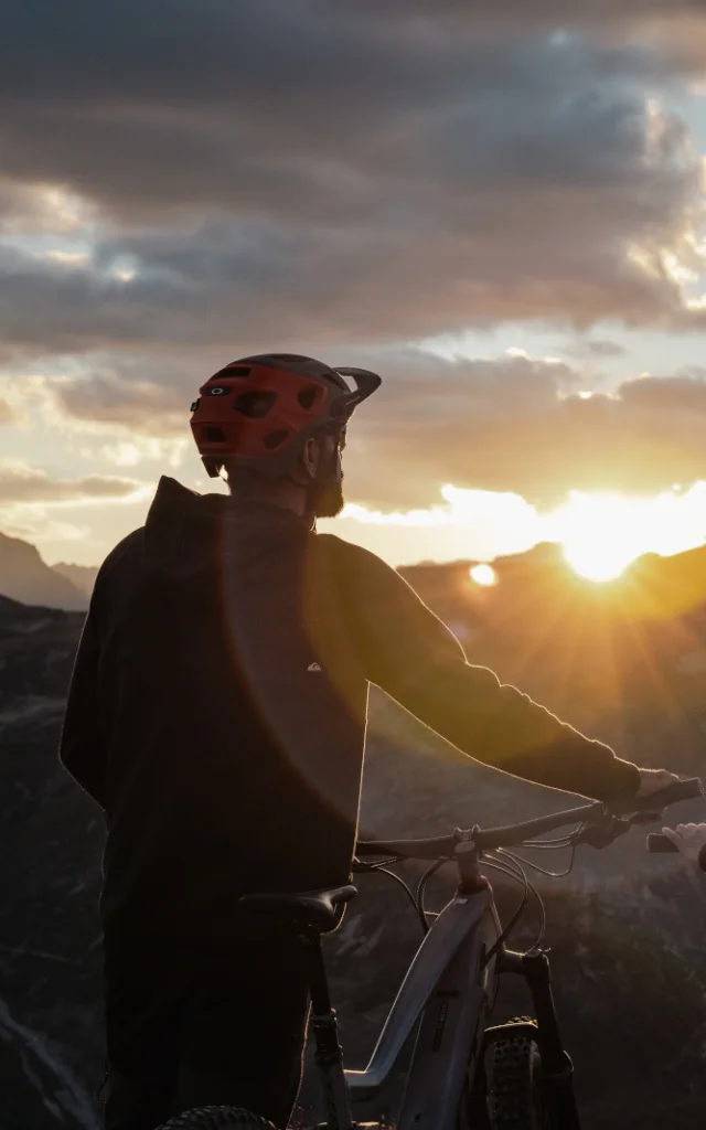 Bike park, vélo, Bellevarde, sunset, montagne, été