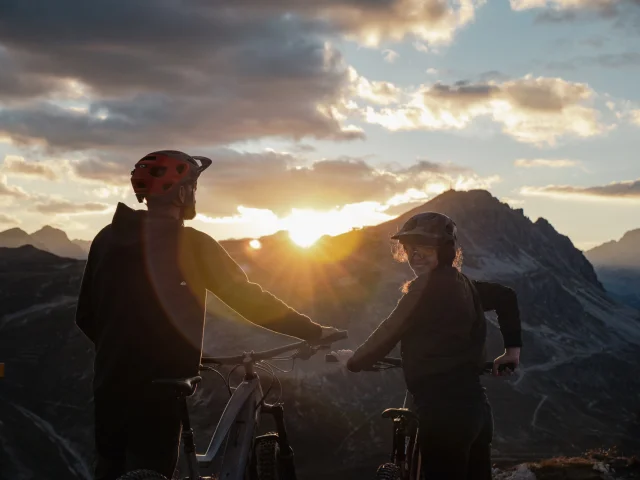 Bike park, bike, Bellevarde, sunset, mountain, summer