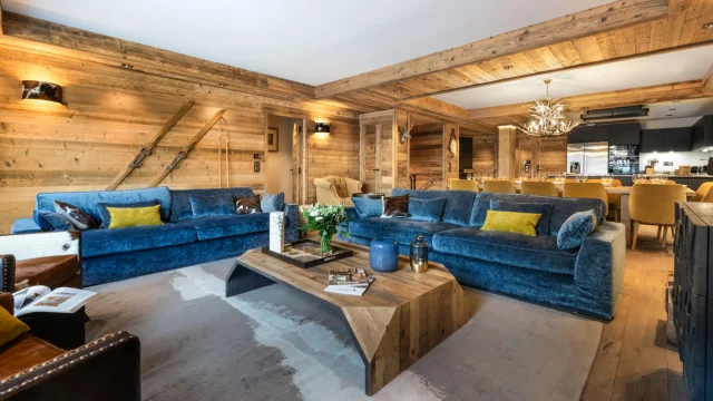 Living and dining room - Alaska Lodge in Val d'Isère