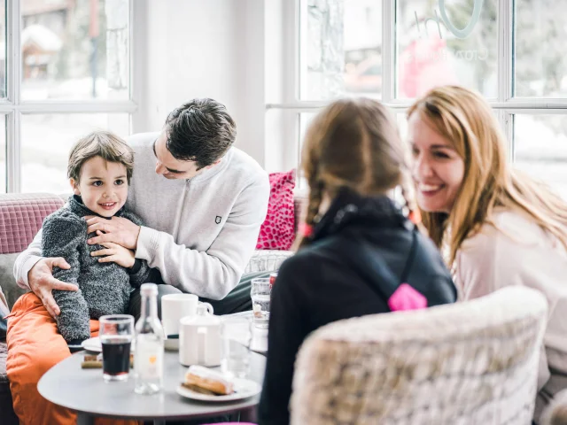 Family tea room at Crazy Barm's in Val d'Isère