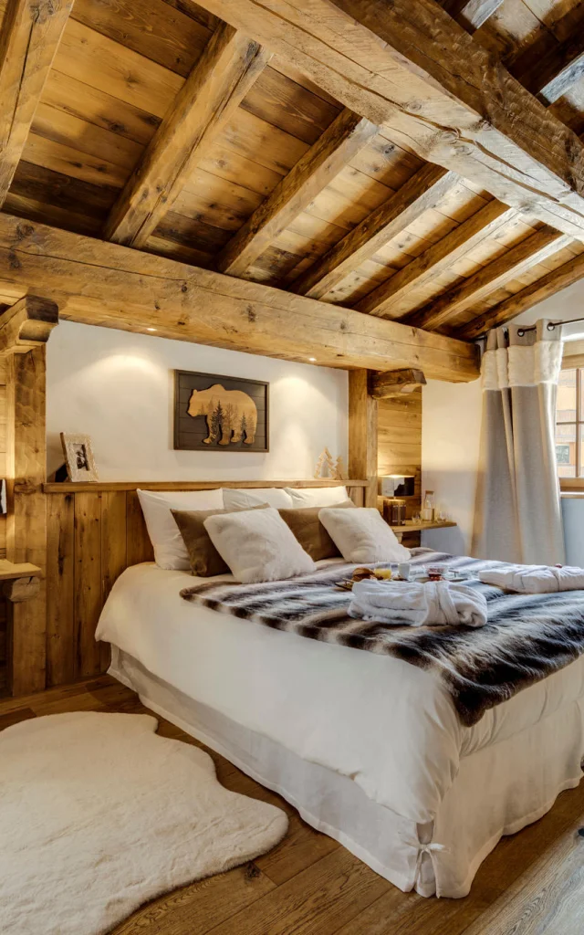 Chambre double dans le Chalet La Bouclier - Val d'Isère