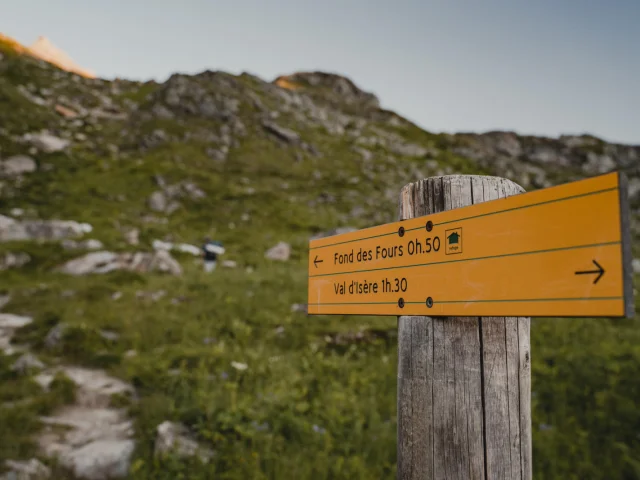 Parc National de la Vannoise, chemin piéton