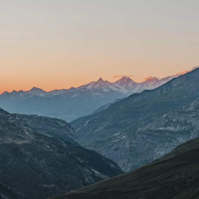 Parc National de la Vannoise au coucher De Soleil