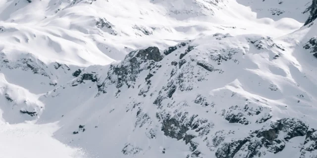 Skiers and snowboarders on the slopes of Val d'Isère