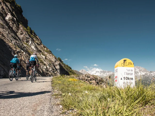 Col de l'Iseran, avec cyclistes