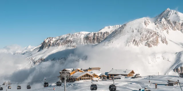 Piste de ski en arrivant à solaise