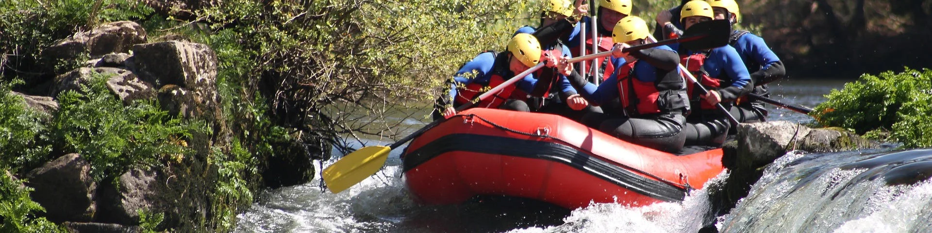 Rafting on the river