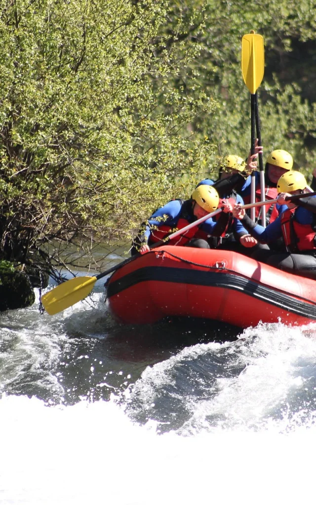 Rafting sur le fleuve