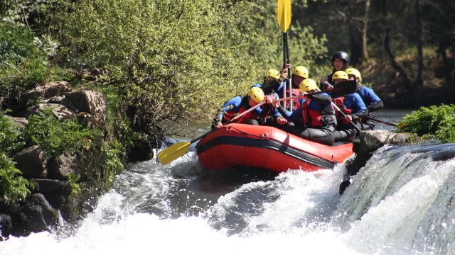 Rafting on the river