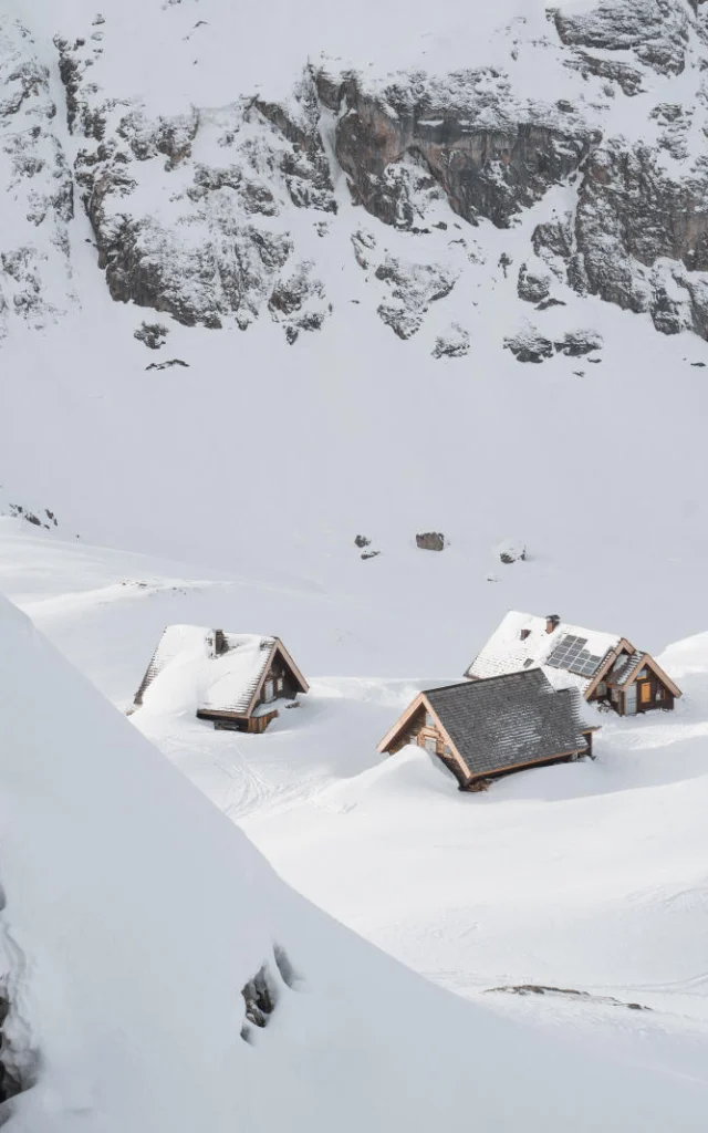 Val d'Isère's Fonde des Four refuge in winter