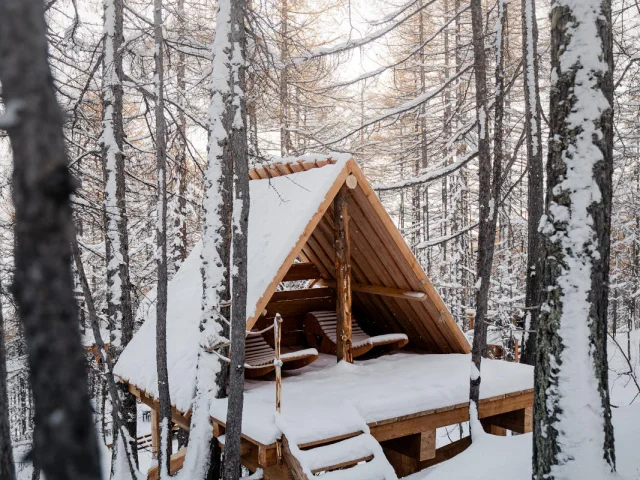 The Lost Village in winter at Val d'Isère