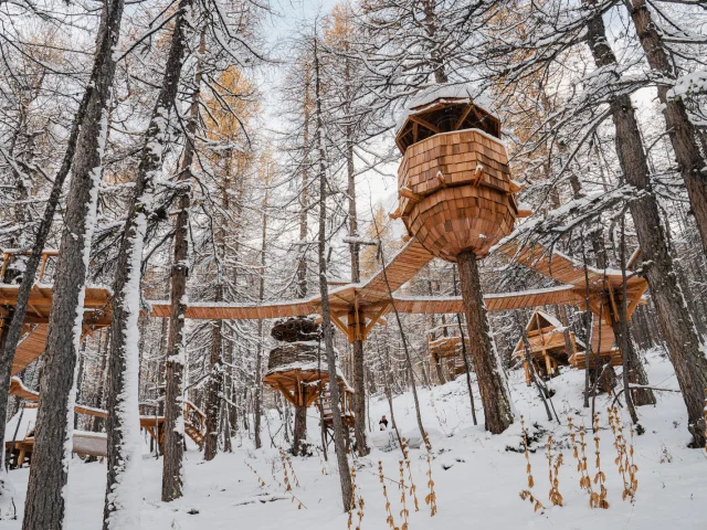 The Lost Village in winter at Val d'Isère