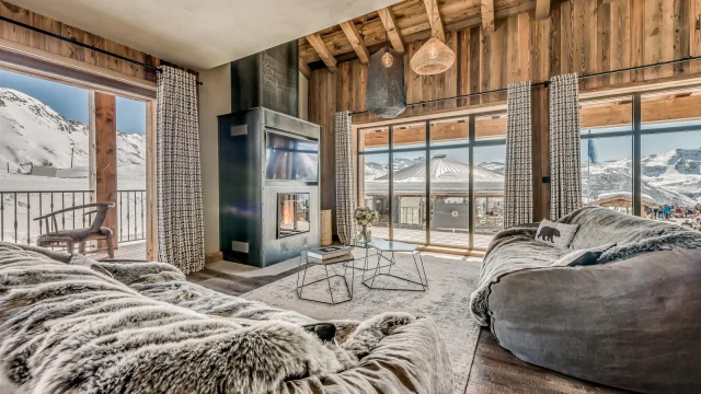 Chalet-style room at Refuge de Solaise in Val d'Isère