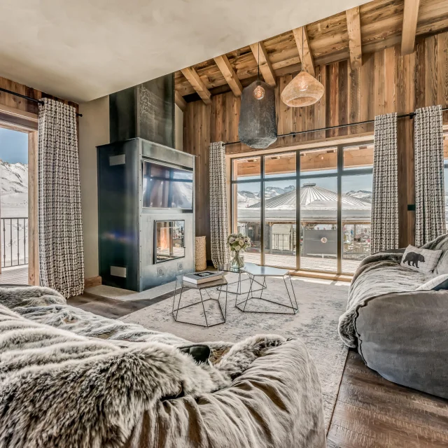 Chalet-style room at Refuge de Solaise in Val d'Isère