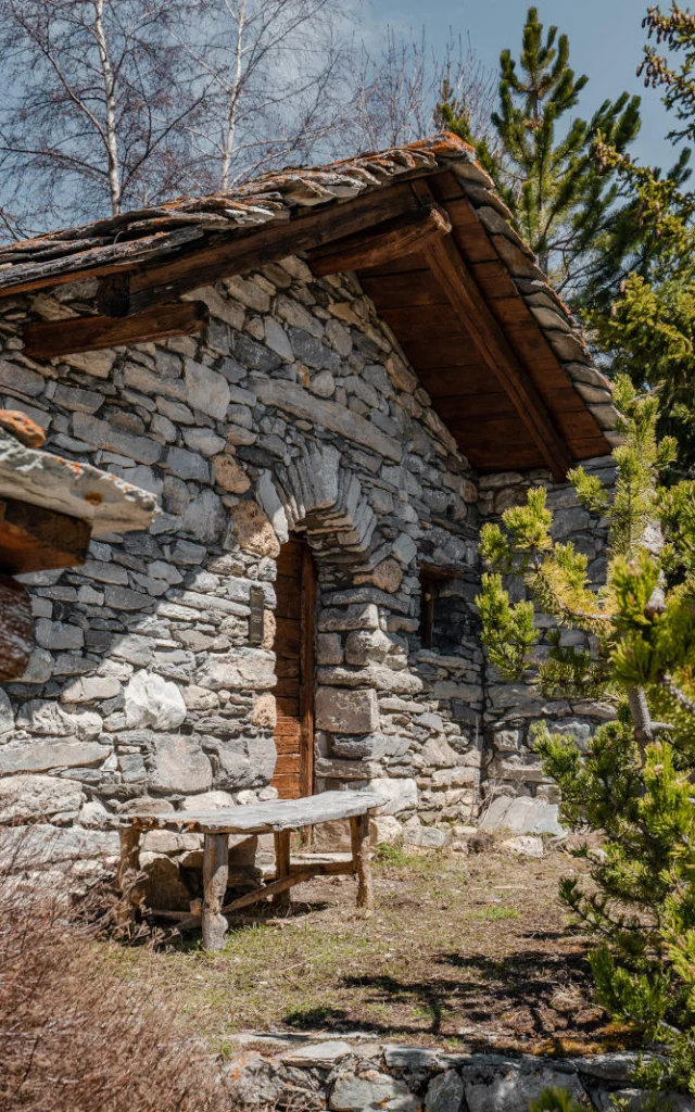 Chapelle Sainte-Lucie in the hamlet of Les Branges, Val d'Isère, in summer