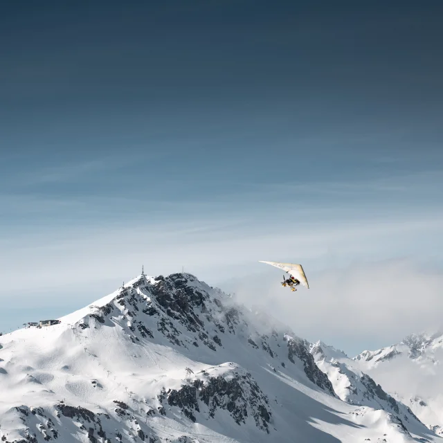 ULM flight over the mountains