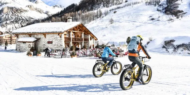 Fat bike con Xavier e Caroline a Le Manchet