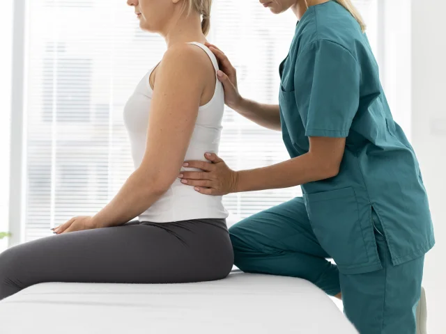 Osteopaths helping patients