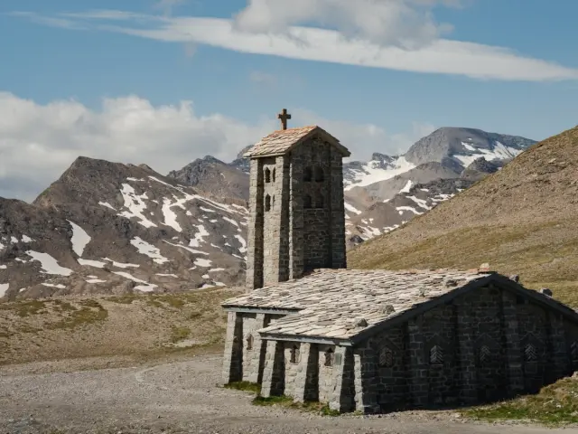 Church at the top of the Col de l'Iseran