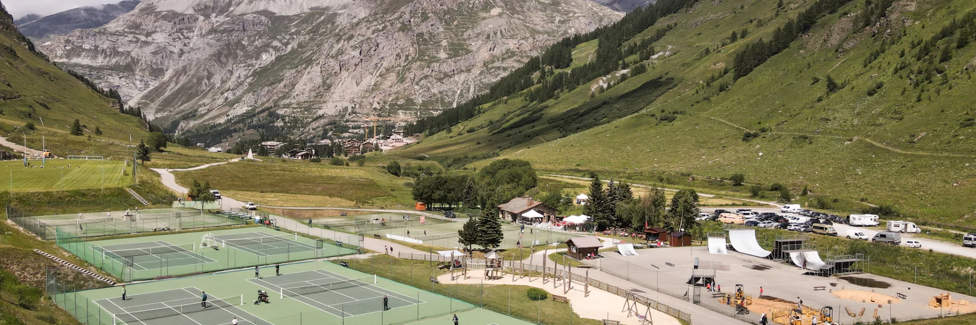Parc des sports du Manchet vu du ciel