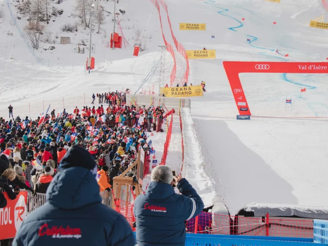 Piste de la Face de Bellevarde au Critérium de la Première Neige à Val d'Isère