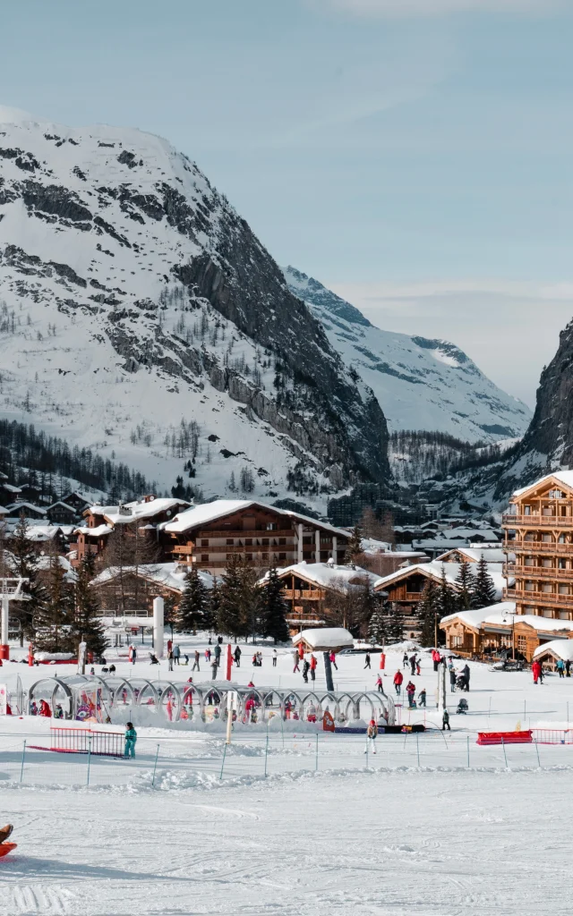 Snake Gliss in Val d'Isère in winter on the Savonnette slope