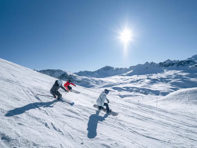 Friends Skiing Day