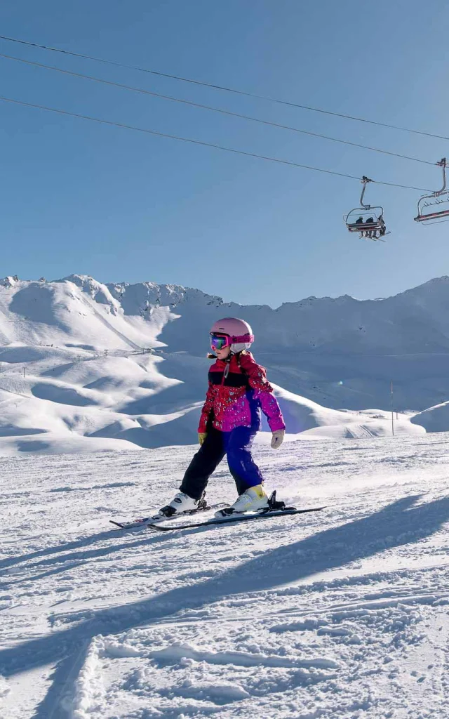 Family skiing for beginners