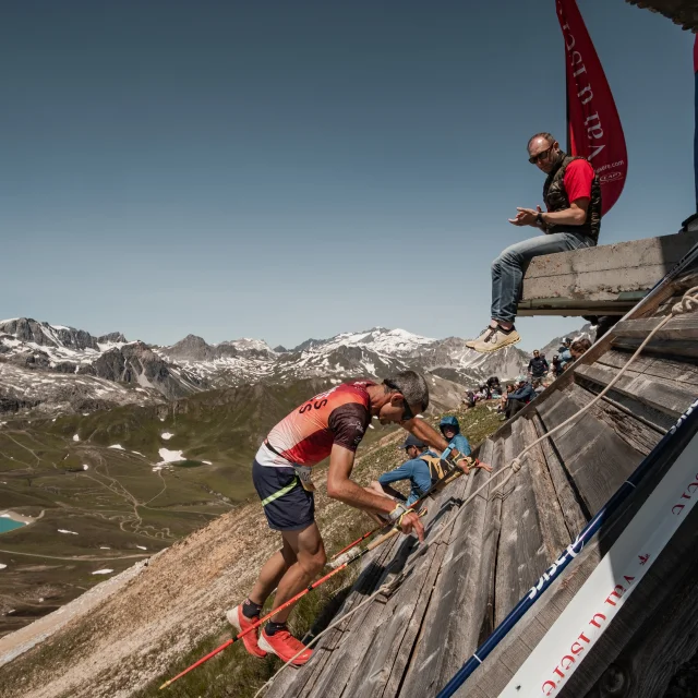 Arrivée du Kilomètre Verticale du High Trail Vanoise à Val d'Isère
