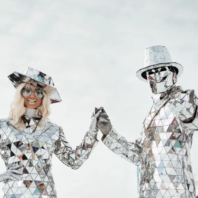 Animation pendant le Critérium de la Première Neige à Val d'Isère