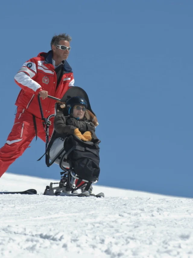 Handiskiing, handisport in winter at Val d'Isère