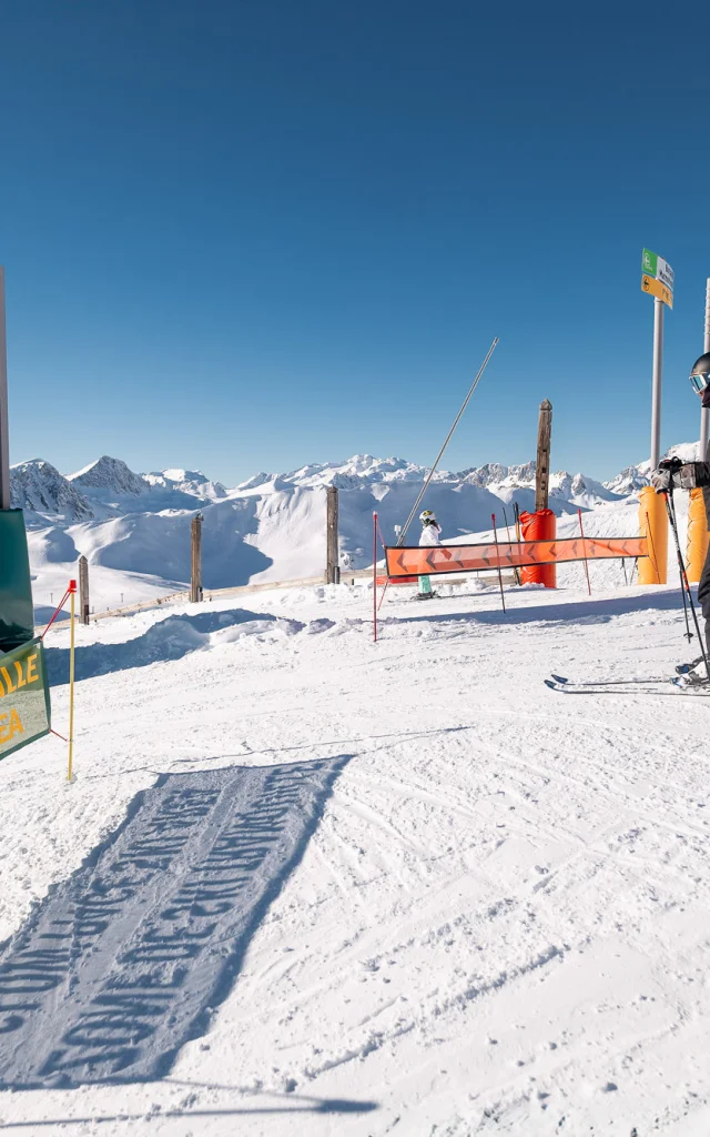 Quiet skiing in Val d'Isère