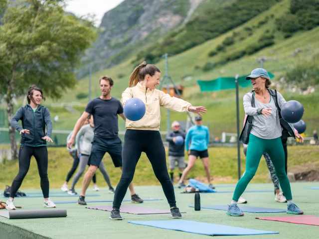 Cours de fitness au Manchet