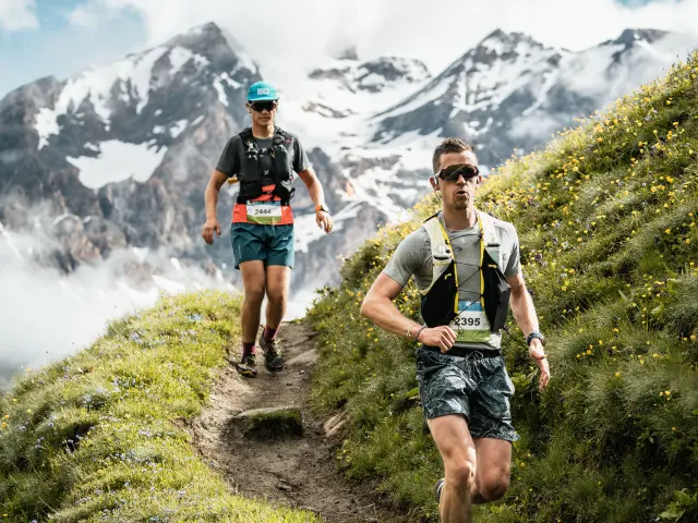 Trail à Val d'Isère en été