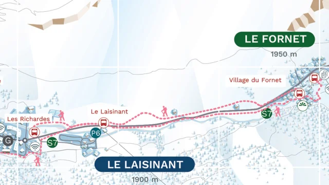 Winter walks or snowshoe hikes - Laisinant sector in Val d'Isère