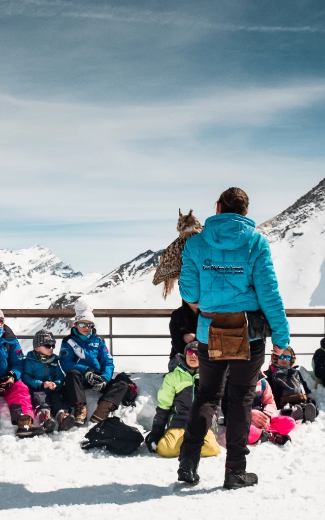 Les Aigles Du Leman at the top of Solaise in Val d'Isère