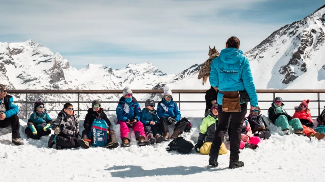 Les Aigles Du Leman at the top of Solaise in Val d'Isère