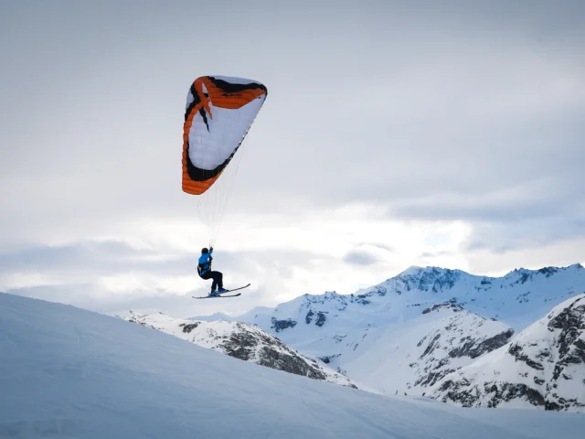 Parapente en hiver