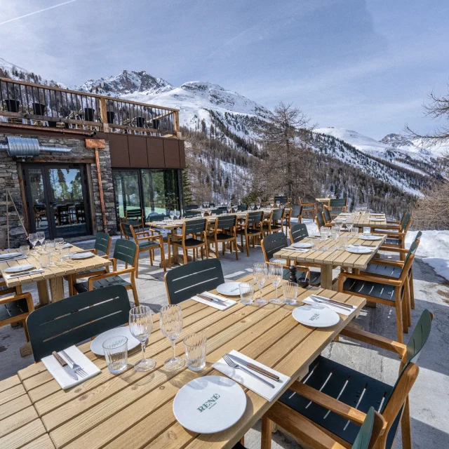 Restaurant René en hiver à Val d'Isère