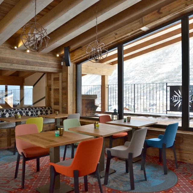 Restaurant L'Étincelle en hiver à Val d'Isère