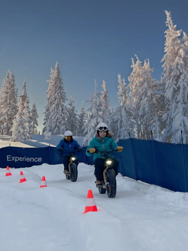 Mini E-Fat Bike avec Wattsup Fat Bike en hiver