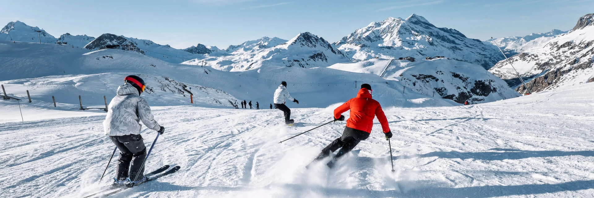 Sur les pistes de ski entre amis