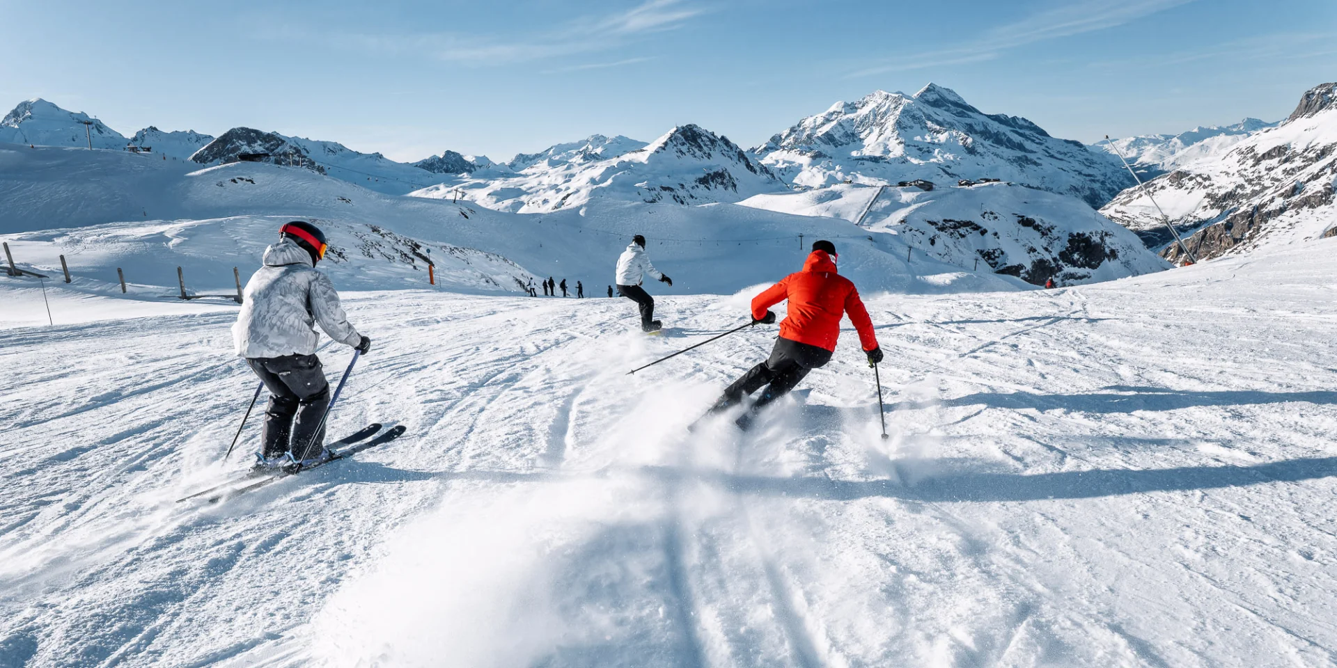 Sur les pistes de ski entre amis